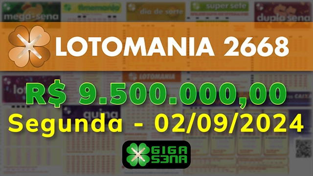 Sorteio da Lotomania 2668