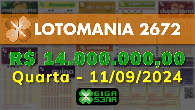 Sorteio da Lotomania 2672