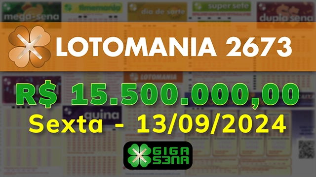 Sorteio da Lotomania 2673