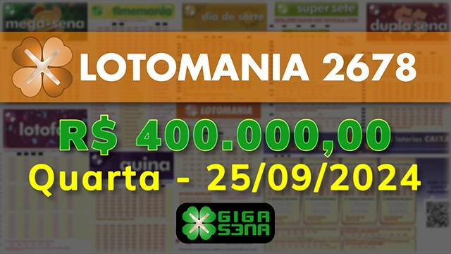 Sorteio da Lotomania 2678