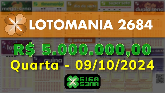 Sorteio da Lotomania 2684