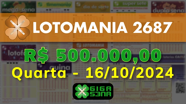 Sorteio da Lotomania 2687