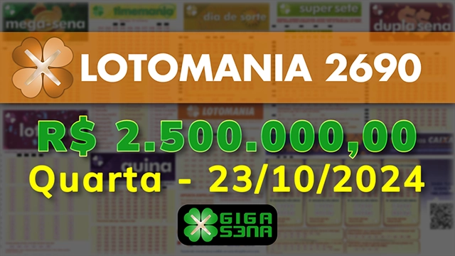 Sorteio da Lotomania 2690