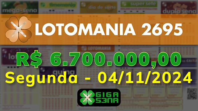 Sorteio da Lotomania 2695