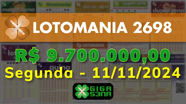 Sorteio da Lotomania 2698