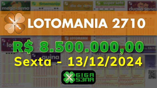 Sorteio da Lotomania 2710