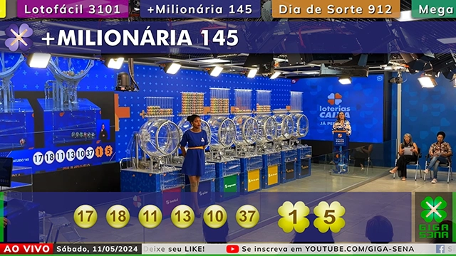 Resultado da +Milionária 145