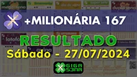 Resultado da +Milionária 167