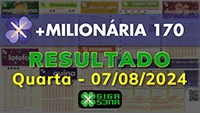 Resultado da +Milionária 170