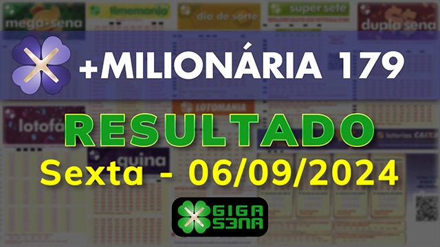 Resultado da +Milionária 179