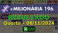 Resultado da +Milionária 196