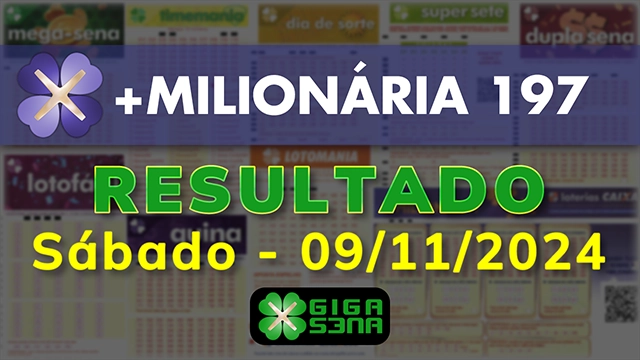 Resultado da +Milionária 197