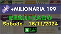 Resultado da +Milionária 199