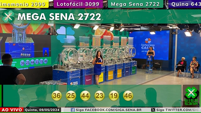 Resultado da Mega Sena 2722