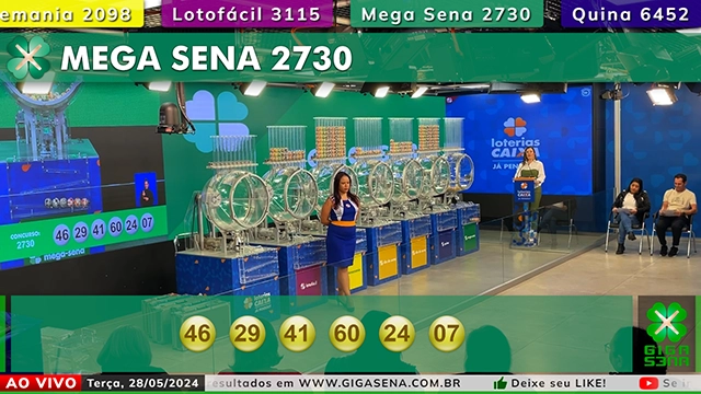 Resultado da Mega Sena 2730