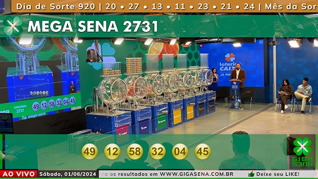 Resultado da Mega-Sena de sábado: ganhadores concurso 2731