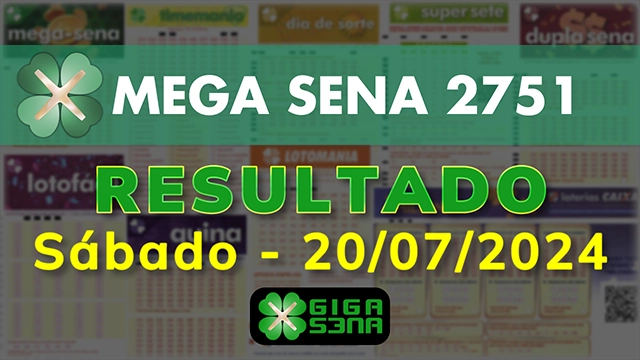 Resultado da Mega Sena 2751