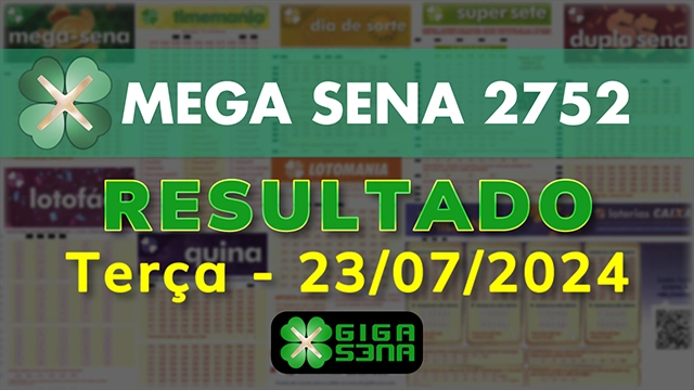 Resultado da Mega Sena 2752