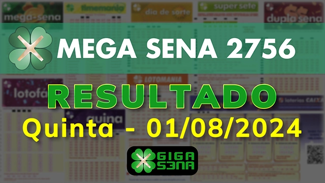 Resultado da Mega Sena 2756