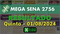 Resultado da Mega Sena 2756