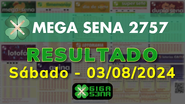 Resultado da Mega Sena 2757