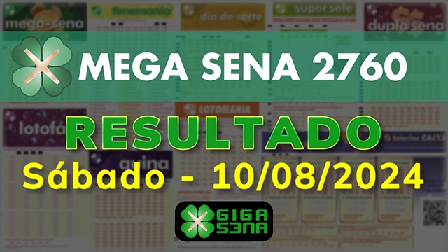 Resultado da Mega Sena 2760