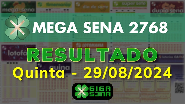 Resultado da Mega Sena 2768