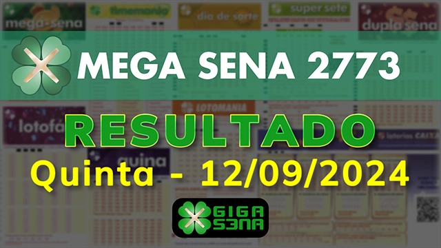 Resultado da Mega Sena 2773