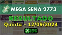 Resultado da Mega Sena 2773