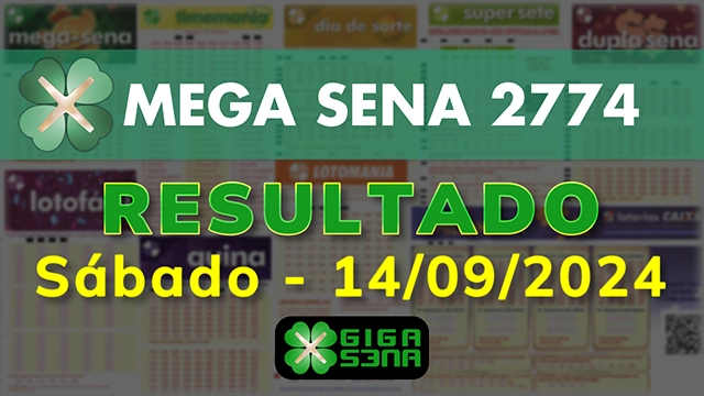 Resultado da Mega Sena 2774