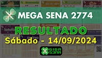 Resultado da Mega Sena 2774