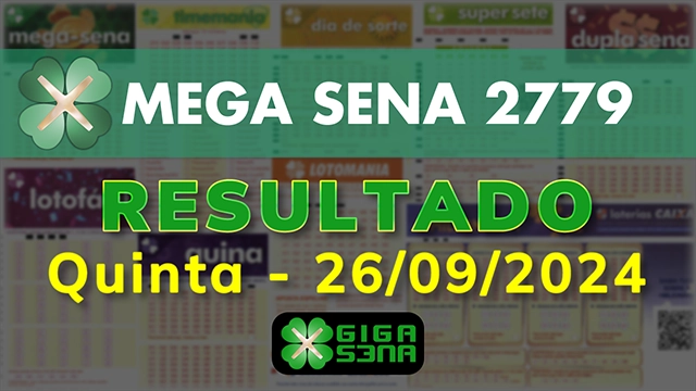 Resultado da Mega Sena 2779