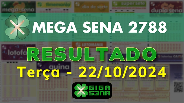 Resultado da Mega Sena 2788