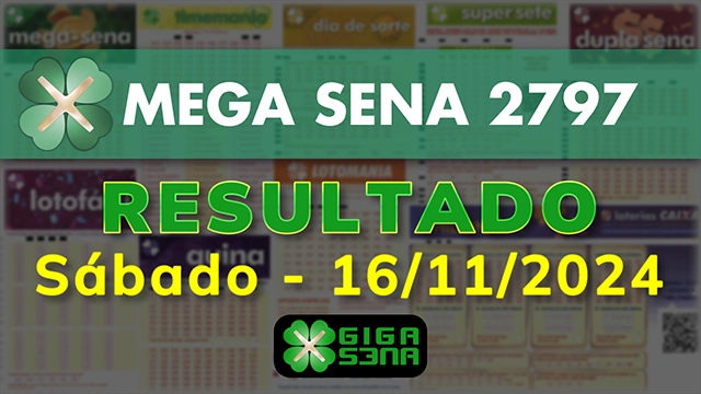 Resultado da Mega Sena 2797