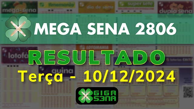 Resultado da Mega Sena 2806