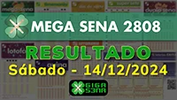 Resultado da Mega Sena 2808