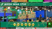 Sorteio da Mega Sena 2700 - Foto: Reprodução / Caixa
