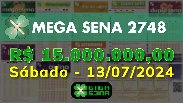 Sorteio da Mega Sena 2748