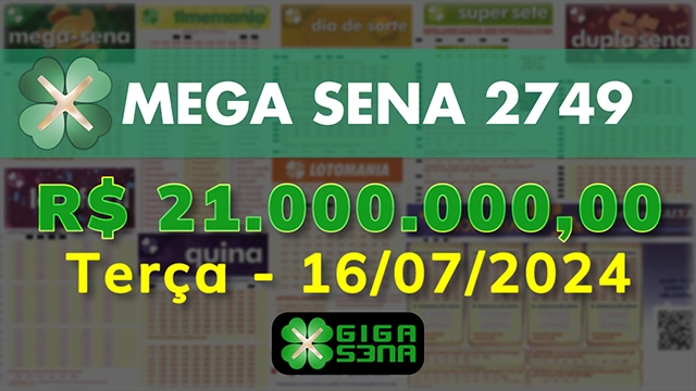 Sorteio da Mega Sena 2749