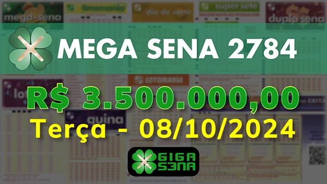 Sorteio da Mega Sena 2784