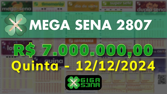 Sorteio da Mega Sena 2807