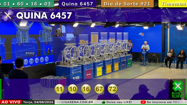 Resultado da Quina 6457