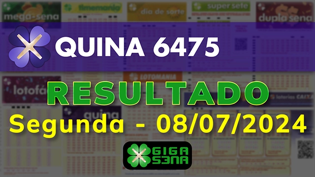 Resultado da Quina 6475