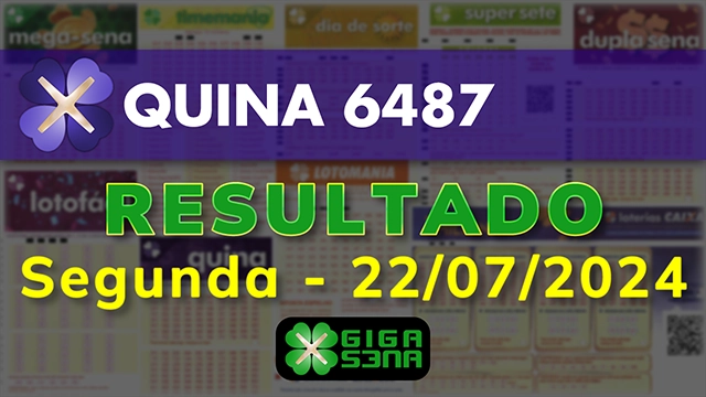 Resultado da Quina 6487