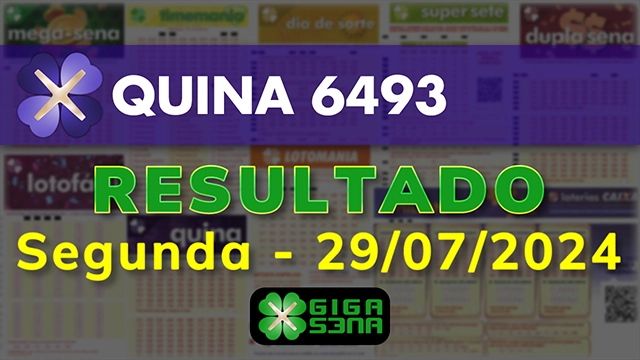 Resultado da Quina 6493