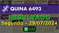 Resultado da Quina 6493