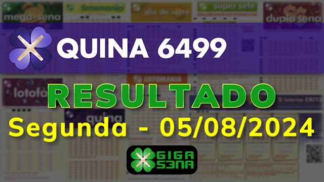 Resultado da Quina 6499