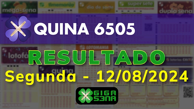 Resultado da Quina 6505