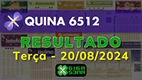 Resultado da Quina 6512