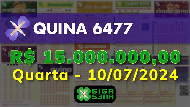 Sorteio da Quina 6477